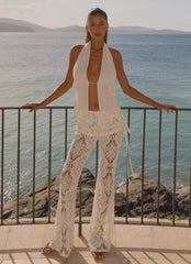 Delyra Halter Top - Ivory