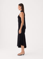 Demitra Midi Dress - Black