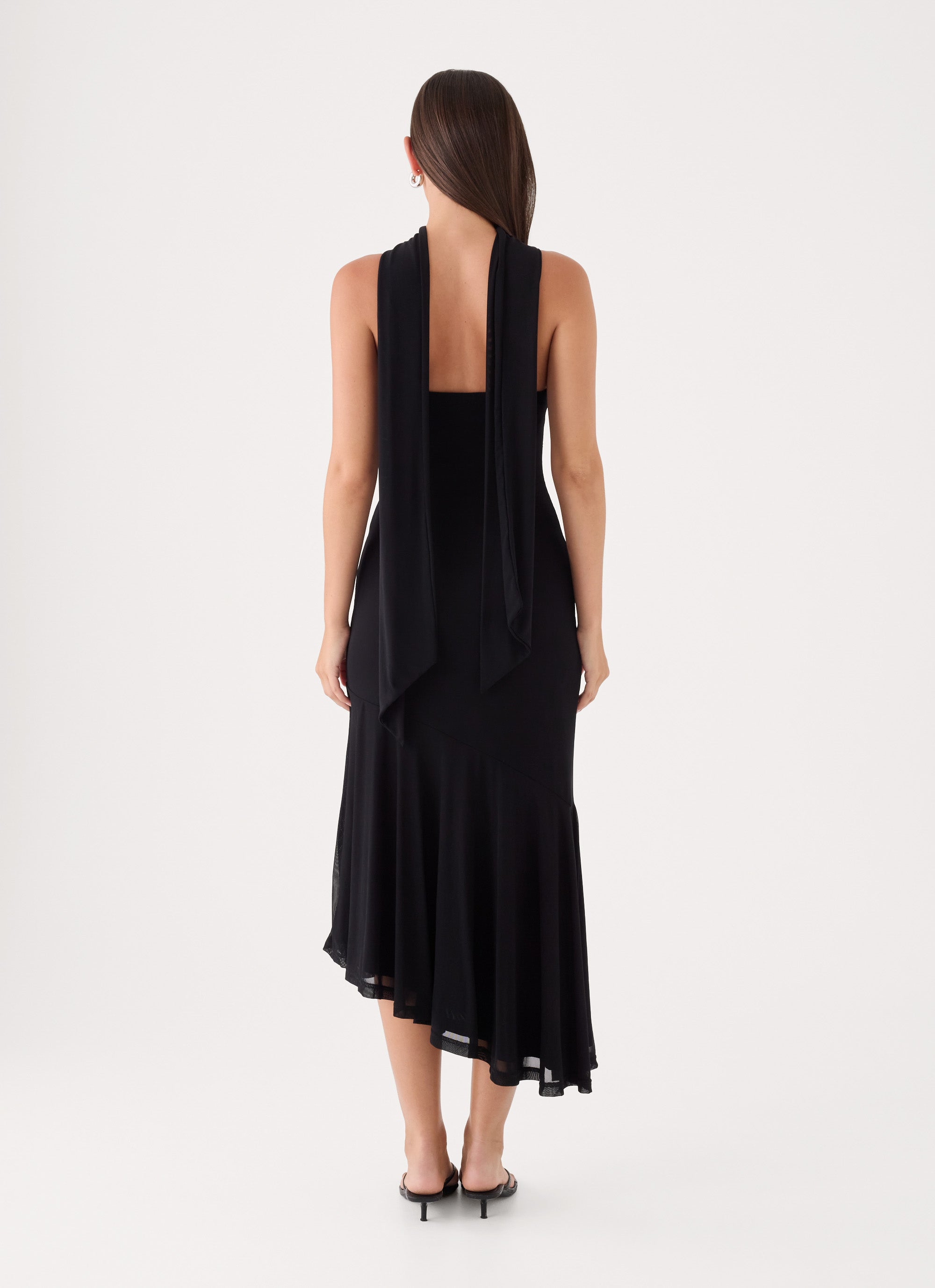 Demitra Midi Dress - Black