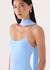 Demitra Midi Dress - Powder Blue