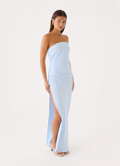 Eluna Strapless Maxi Dress - Blue