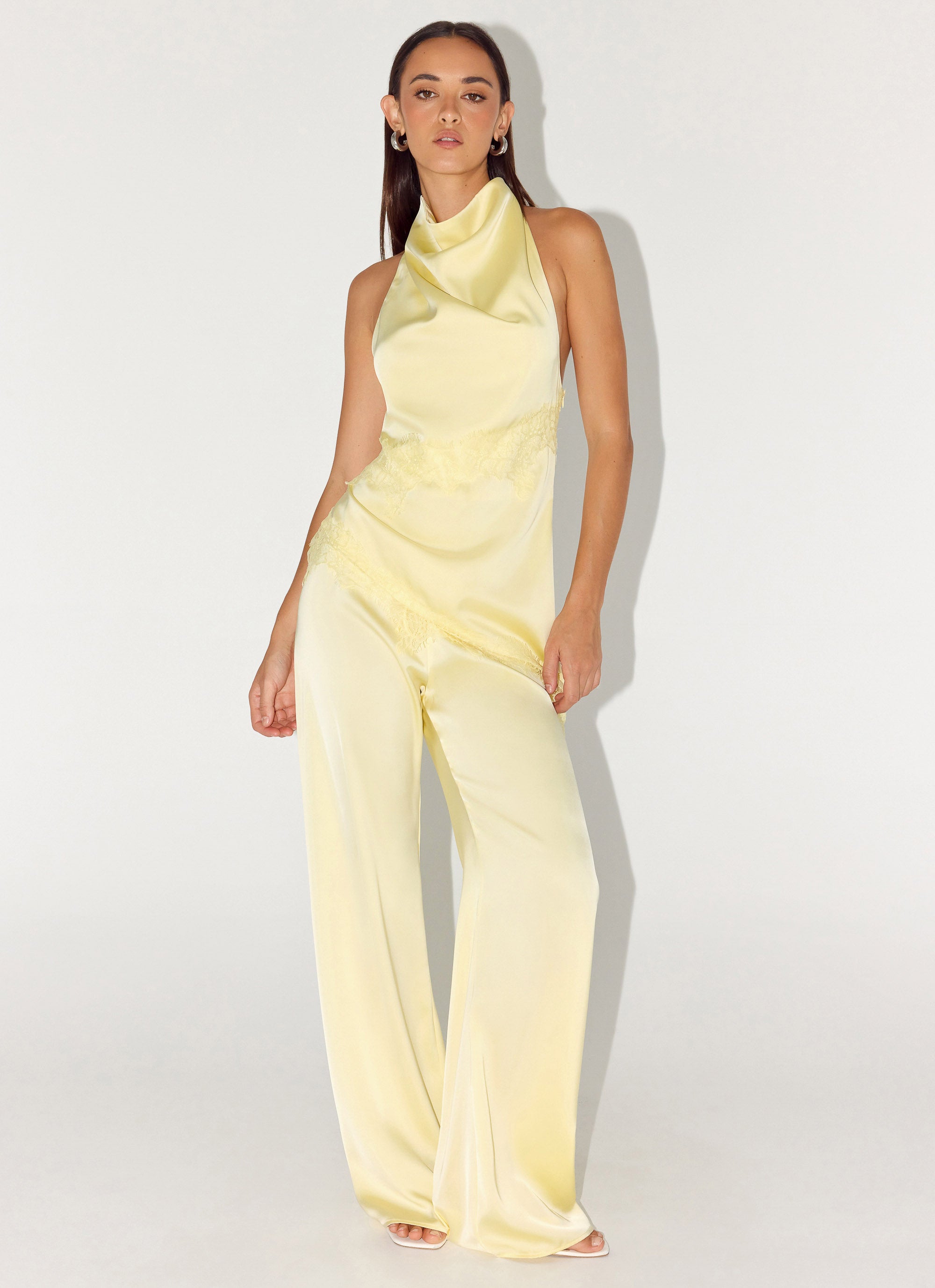 Emilee Cowl Top - Yellow