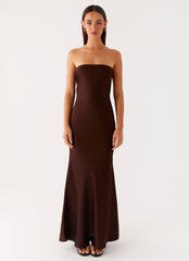 Endless Nights Maxi Dress - Chocolate