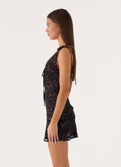 French Kiss Mini Dress - Black