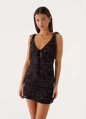 French Kiss Mini Dress - Black