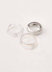 Golden Glass Bracelet - Silver