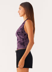 Hanny Halter Top - Purple