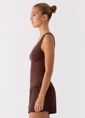 Hard to Tame Top - Chocolate
