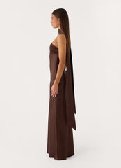 Hush Maxi Dress - Chocolate