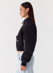 Jameson Bomber Jacket - Black