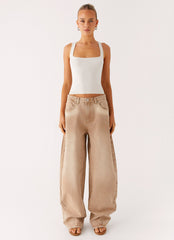 Khalil Baggy Jeans - Tan