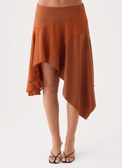 Klose Midi Skirt - Rust