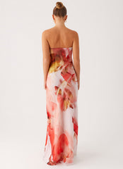 Kunis Maxi Dress - Peach Rose