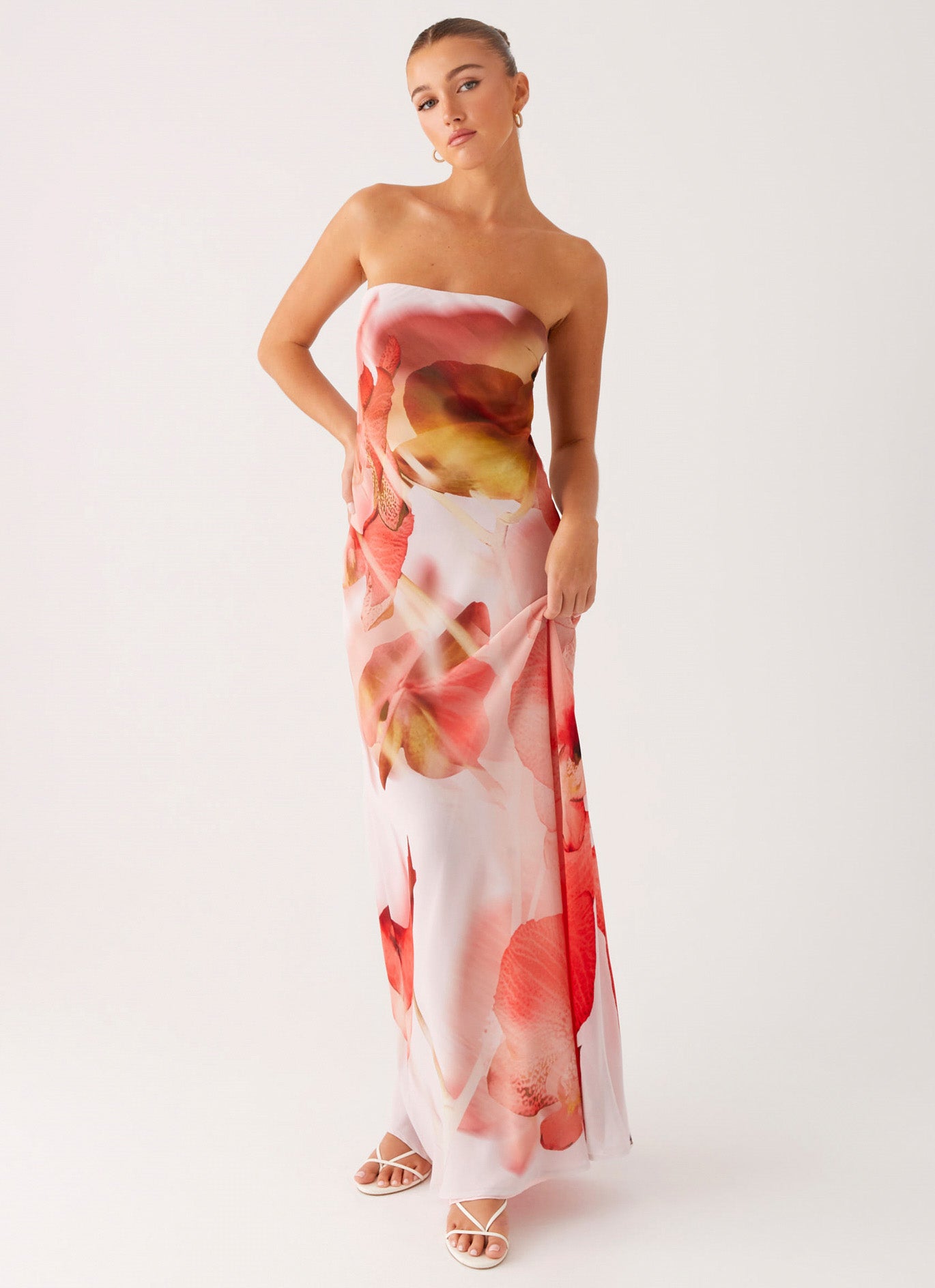 Kunis Maxi Dress - Peach Rose