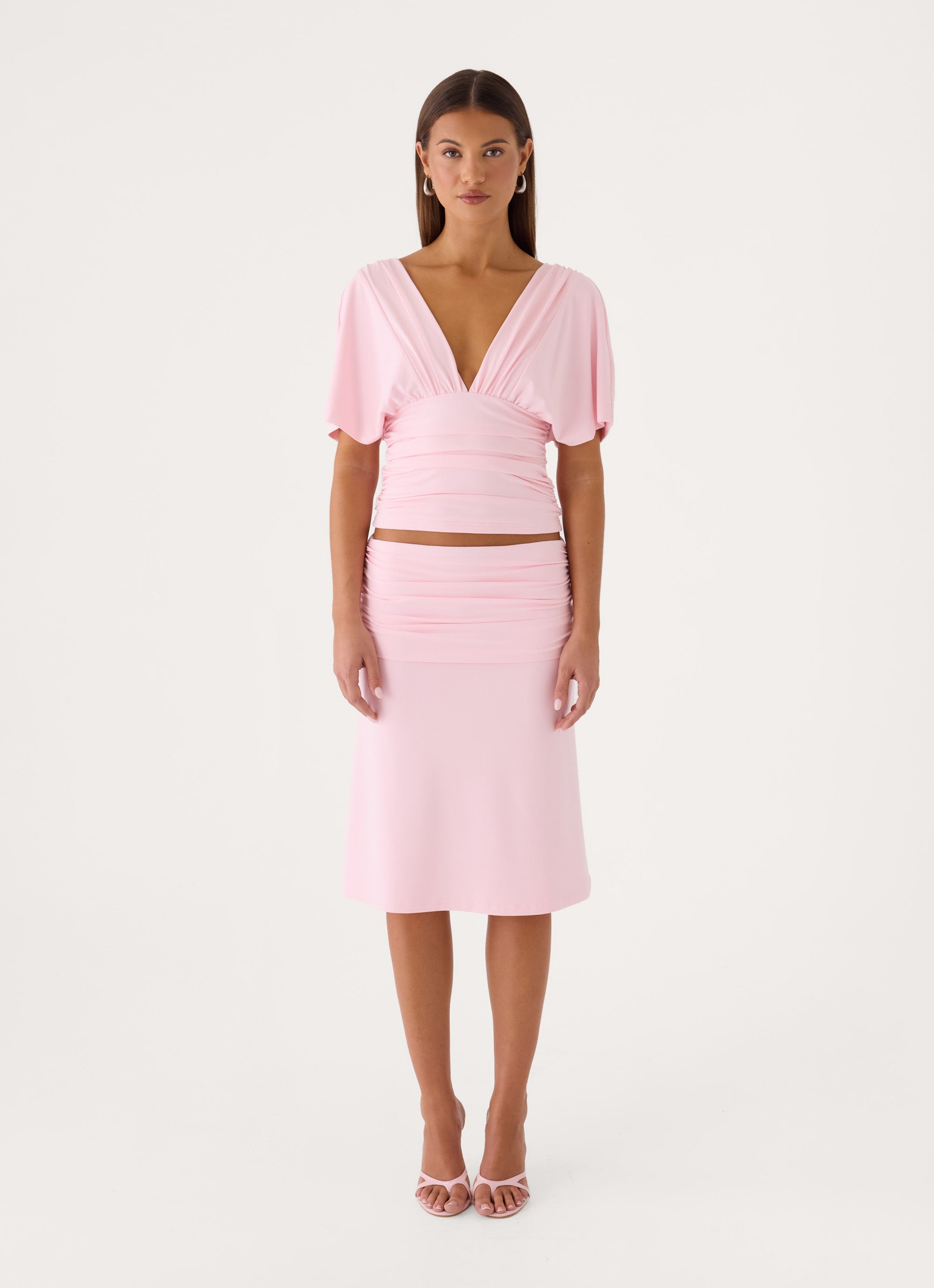 Lorelei Midi Skirt - Pink
