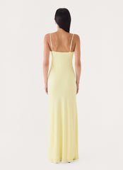 Loved By You Maxi Dress - Butter Yellow