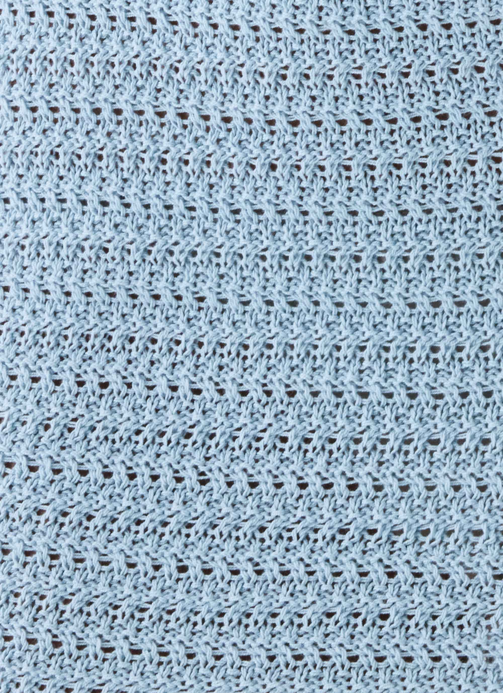 Luci Crochet Mini Dress - Pale Blue