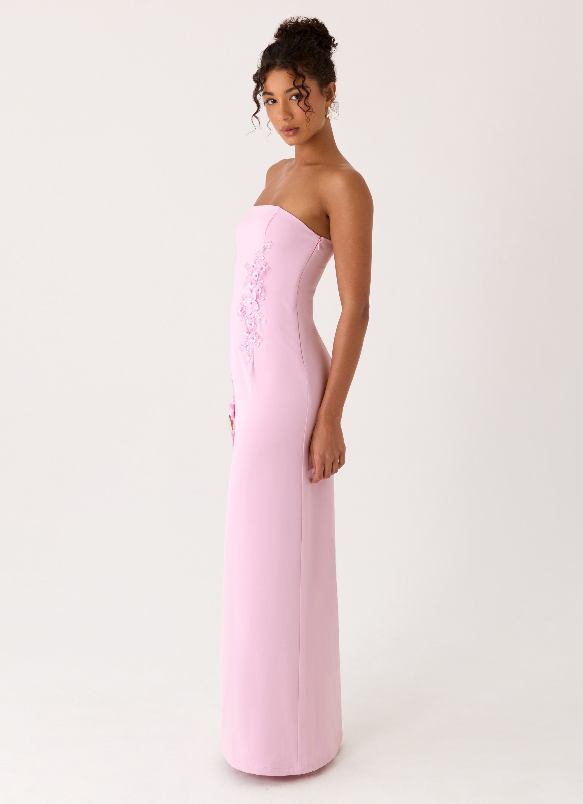 Monelise Strapless Maxi Dress - Pink