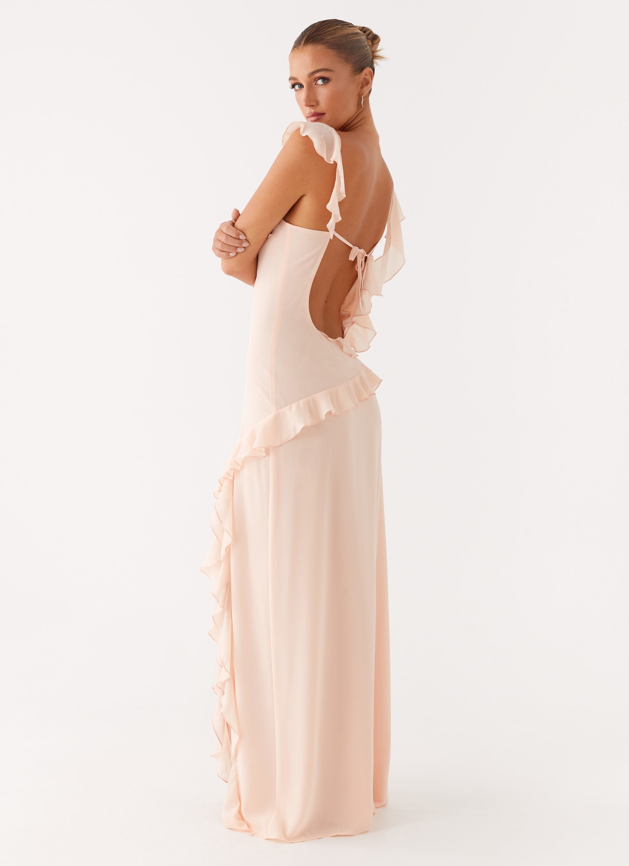 Naya Maxi Dress - Peach