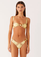Oudre Bikini Bottoms - Tidal Print