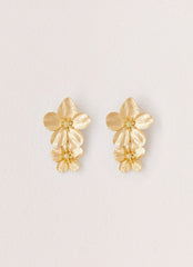 Lola Love Flower Earrings - Gold