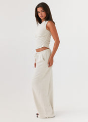 Set Sail Linen Pants - Oat