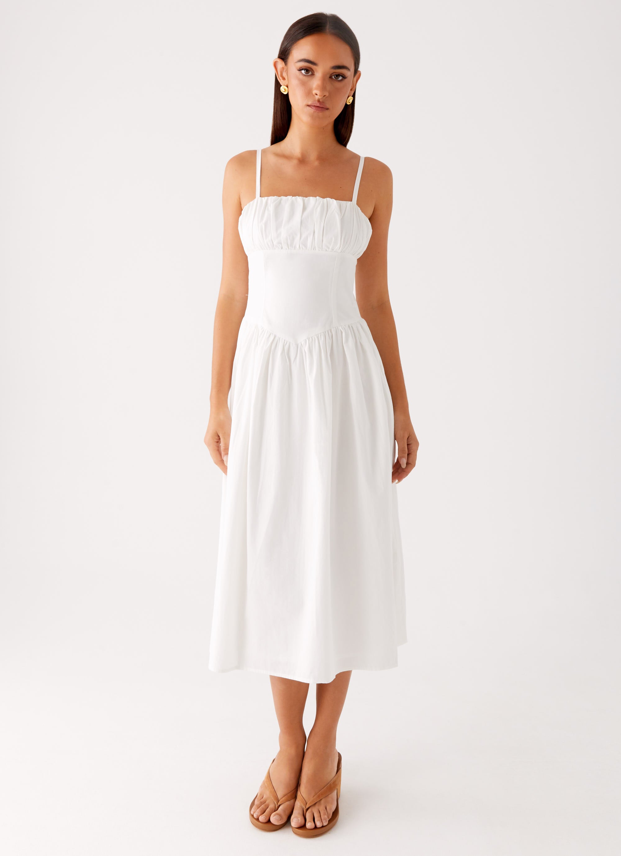 Phillipa Midi Dress - White
