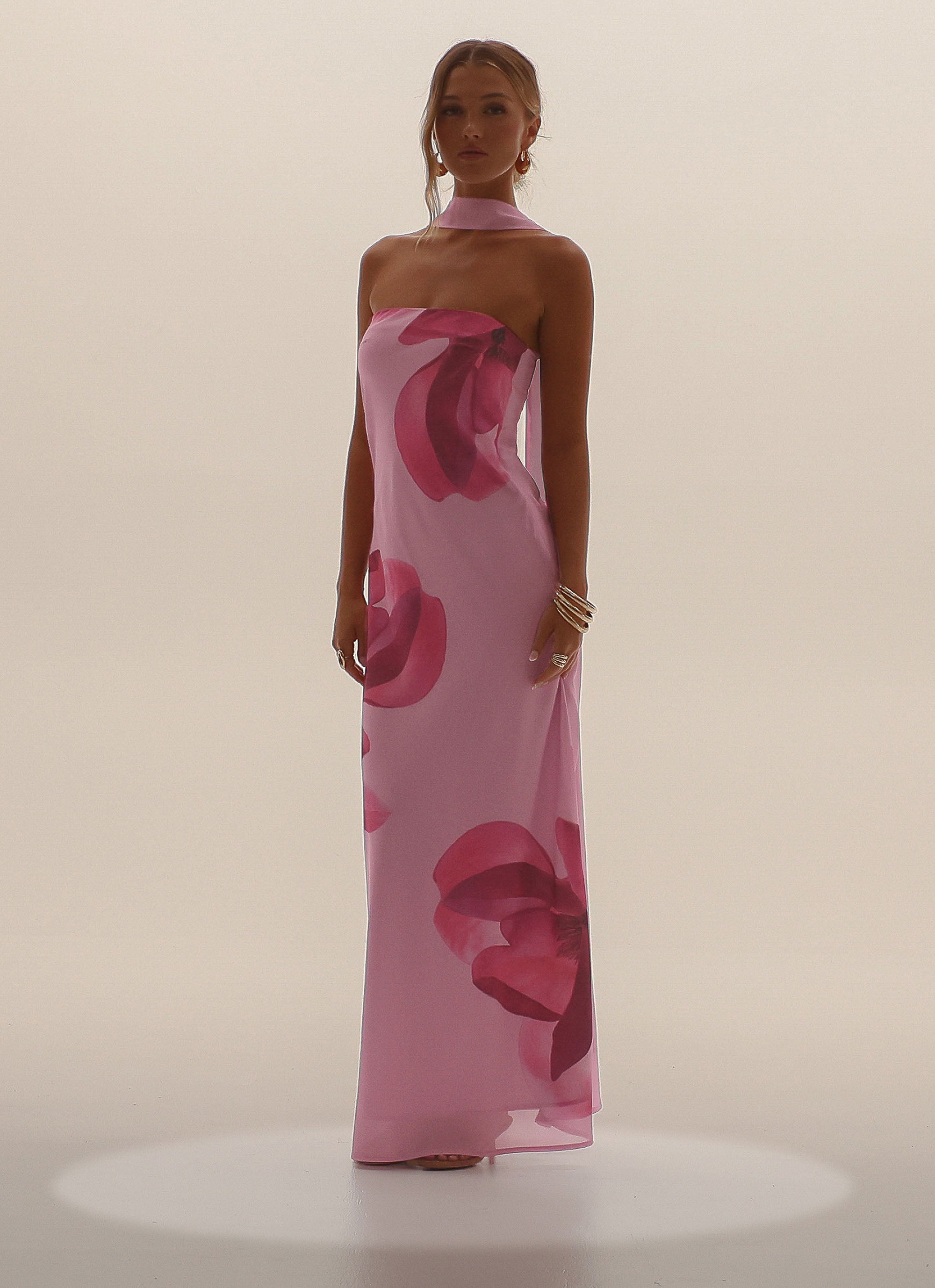 Prim Maxi Dress - Pastel Pink