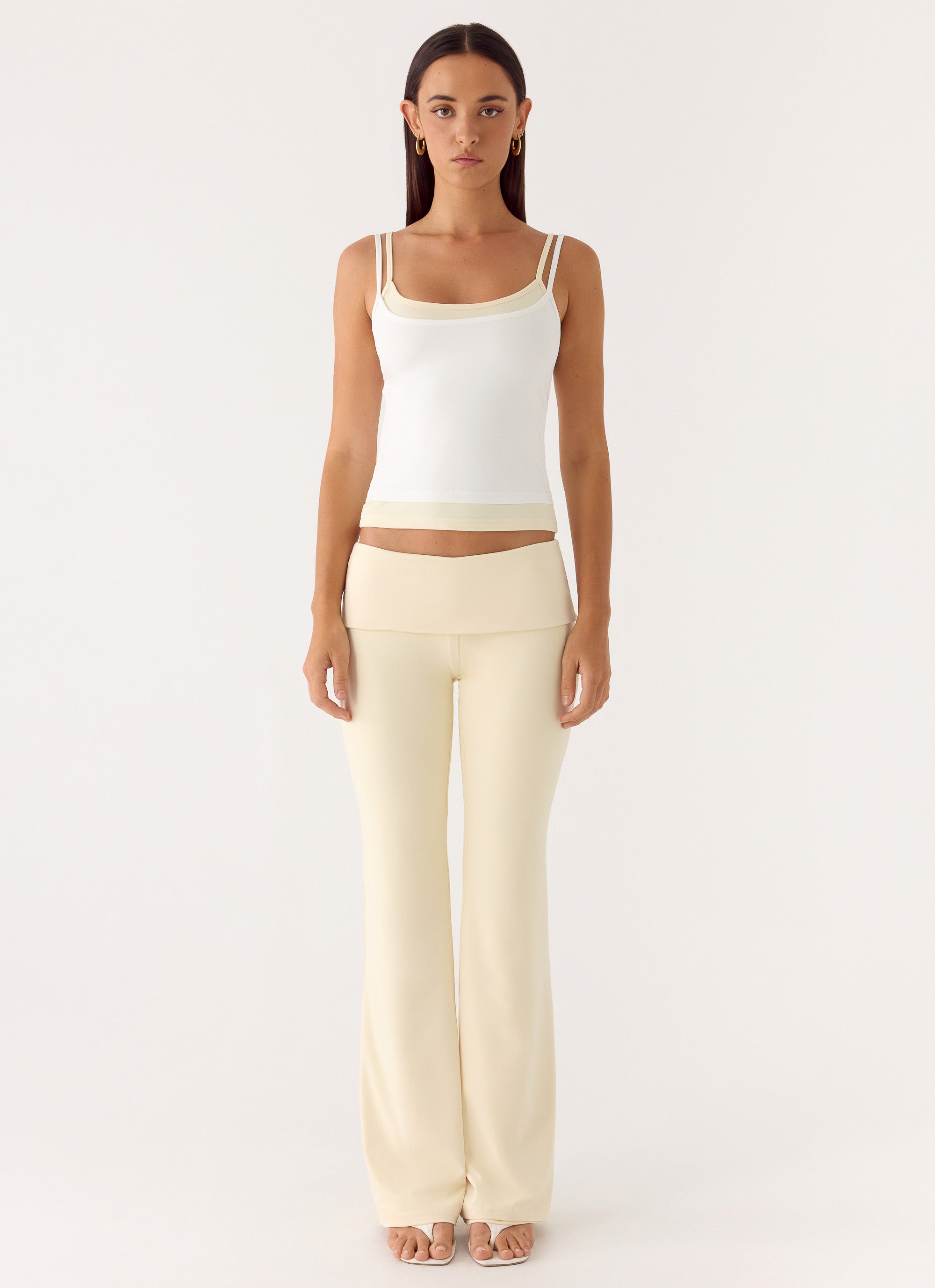 Renae Low Rise Pants - Baby Yellow