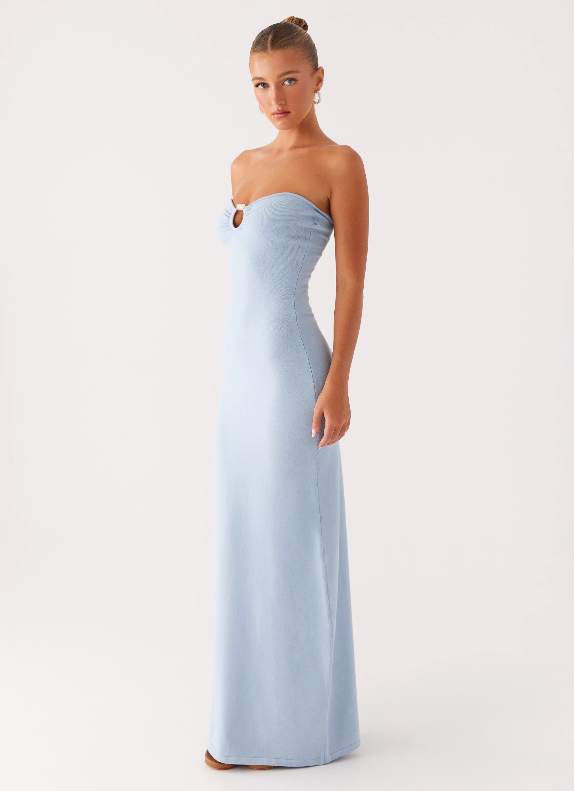 Samson Knit Maxi Dress - Blue