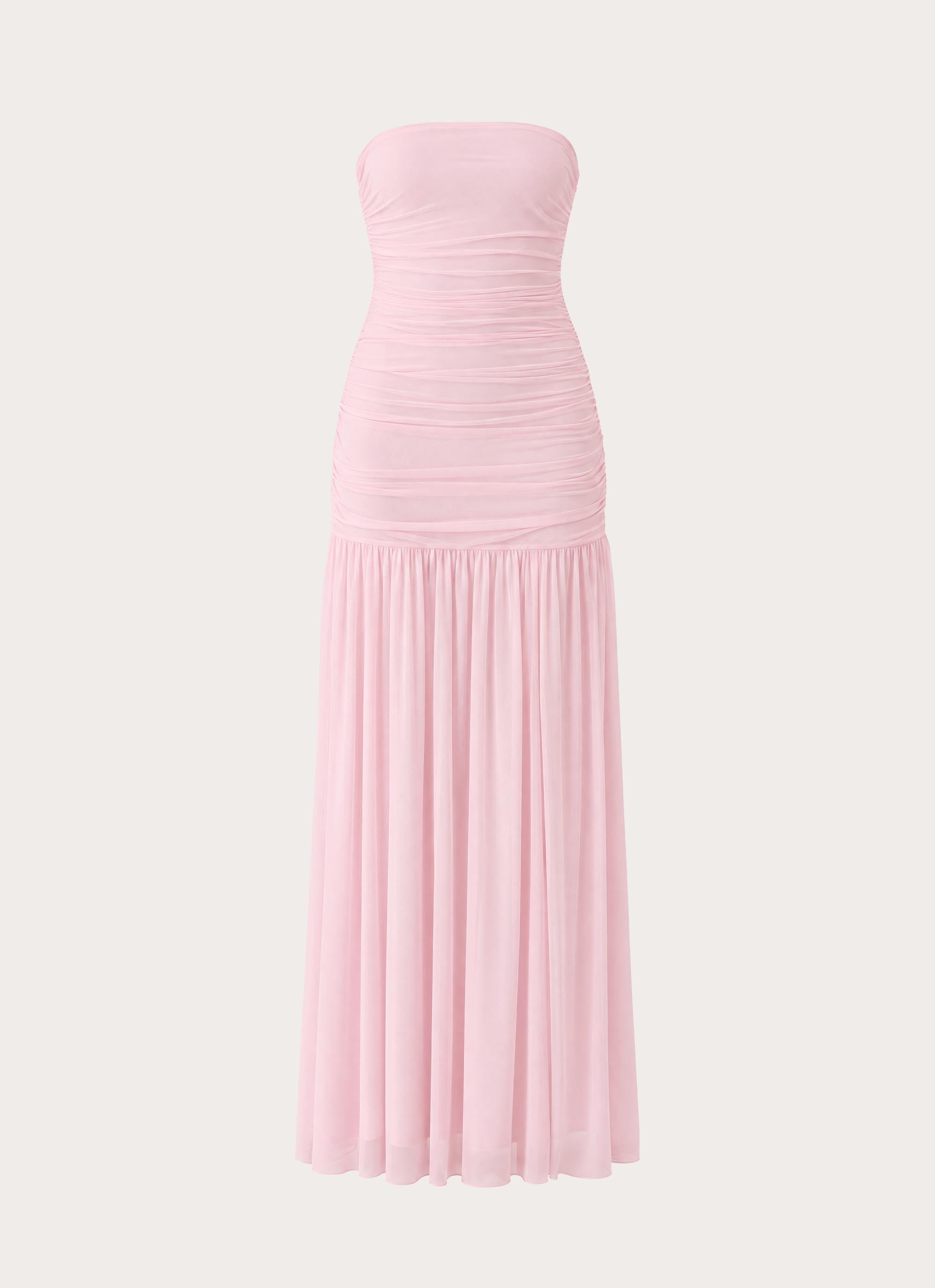Solea Strapless Maxi Dress - Cotton Candy Pink