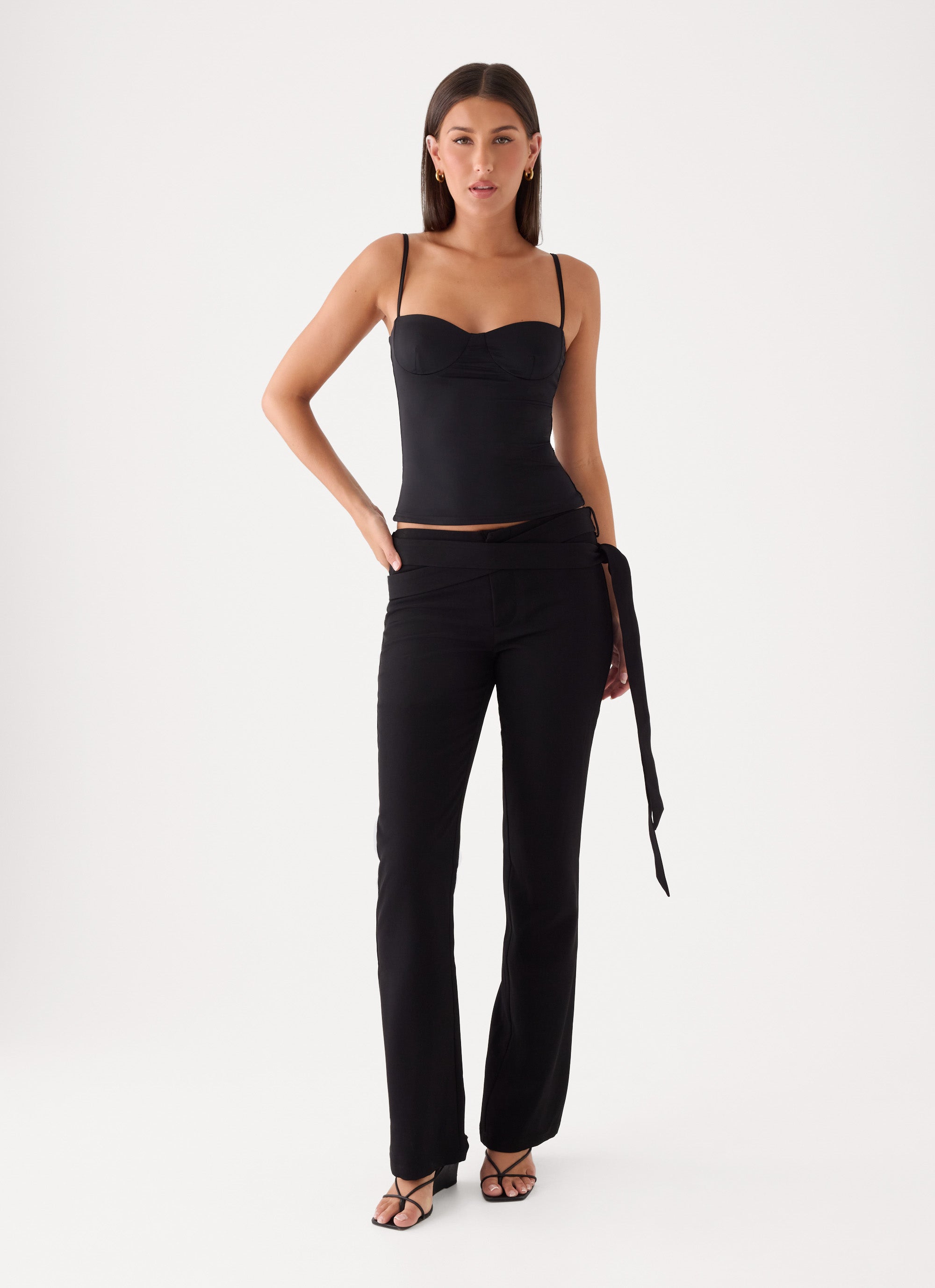 Tamara Low Rise Pant - Washed Black