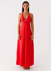 Zana Maxi Dress - Red