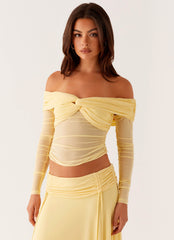 Amryn Long Sleeve Top - Yellow